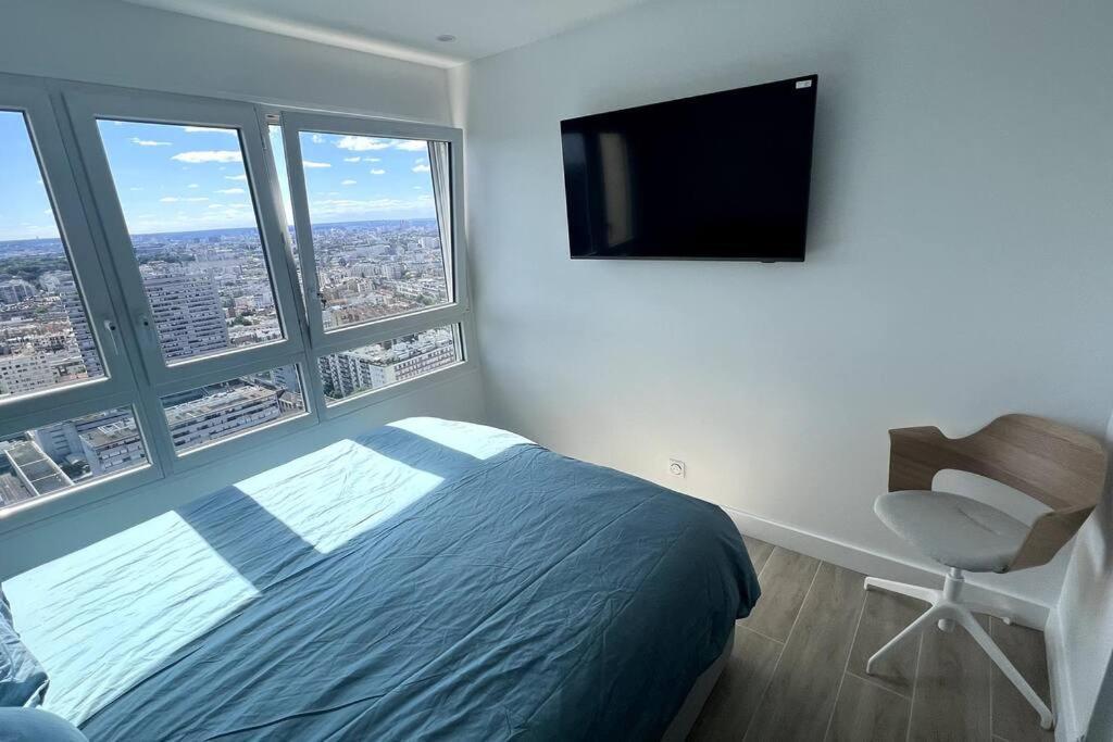 Nice Apartment With Amazing View Of Paris + Parking Eksteriør billede