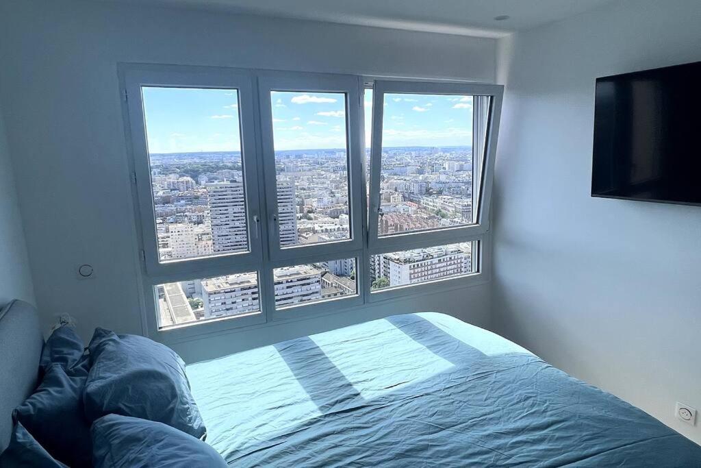 Nice Apartment With Amazing View Of Paris + Parking Eksteriør billede