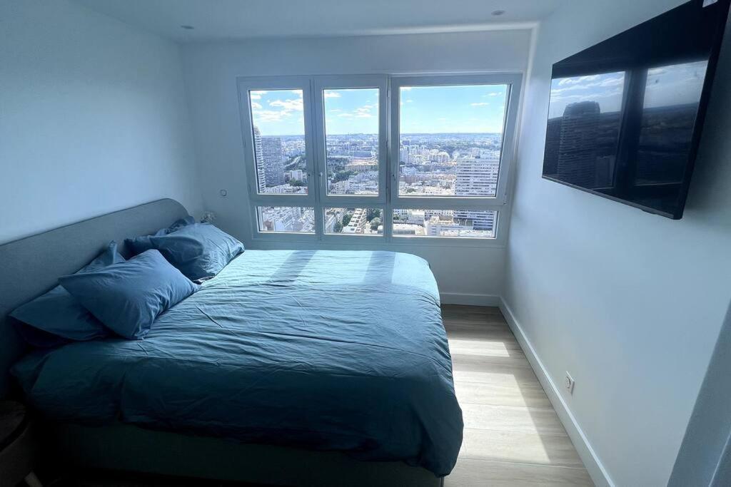 Nice Apartment With Amazing View Of Paris + Parking Eksteriør billede