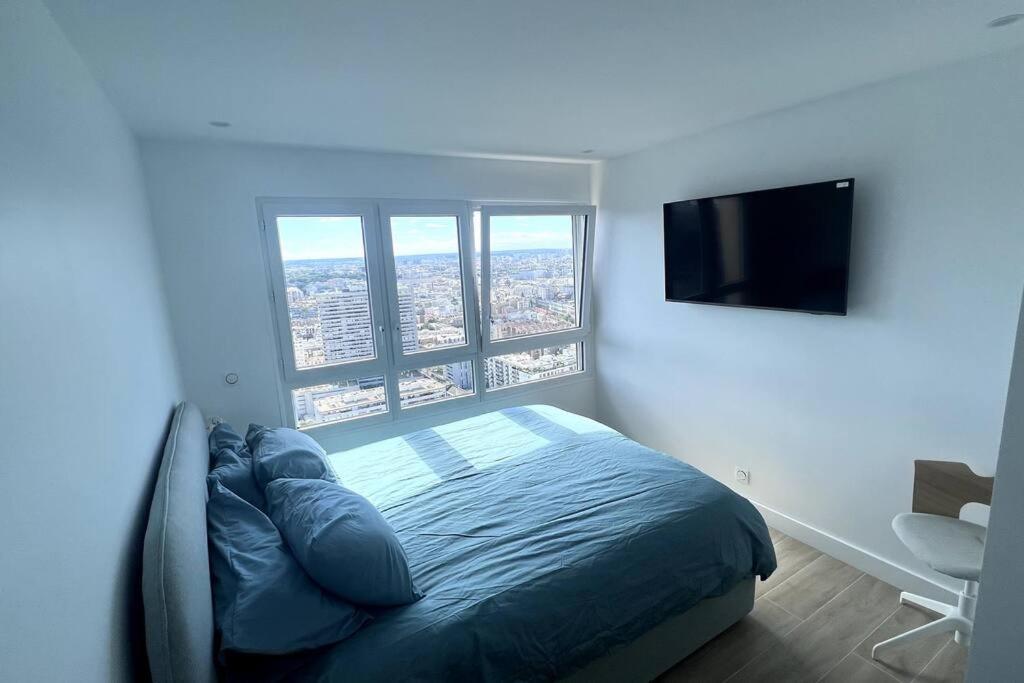Nice Apartment With Amazing View Of Paris + Parking Eksteriør billede