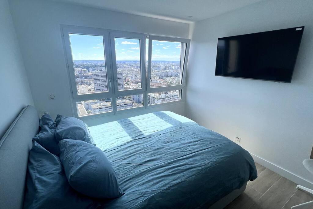 Nice Apartment With Amazing View Of Paris + Parking Eksteriør billede